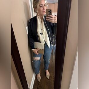 M.A.P. Navy Silk Bomber Jacket